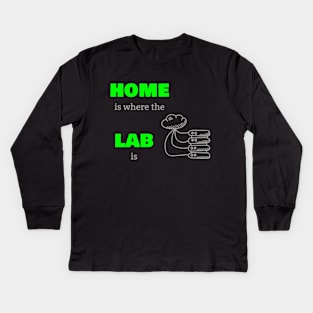 Home Is Where The Lab Is Kids Long Sleeve T-Shirt